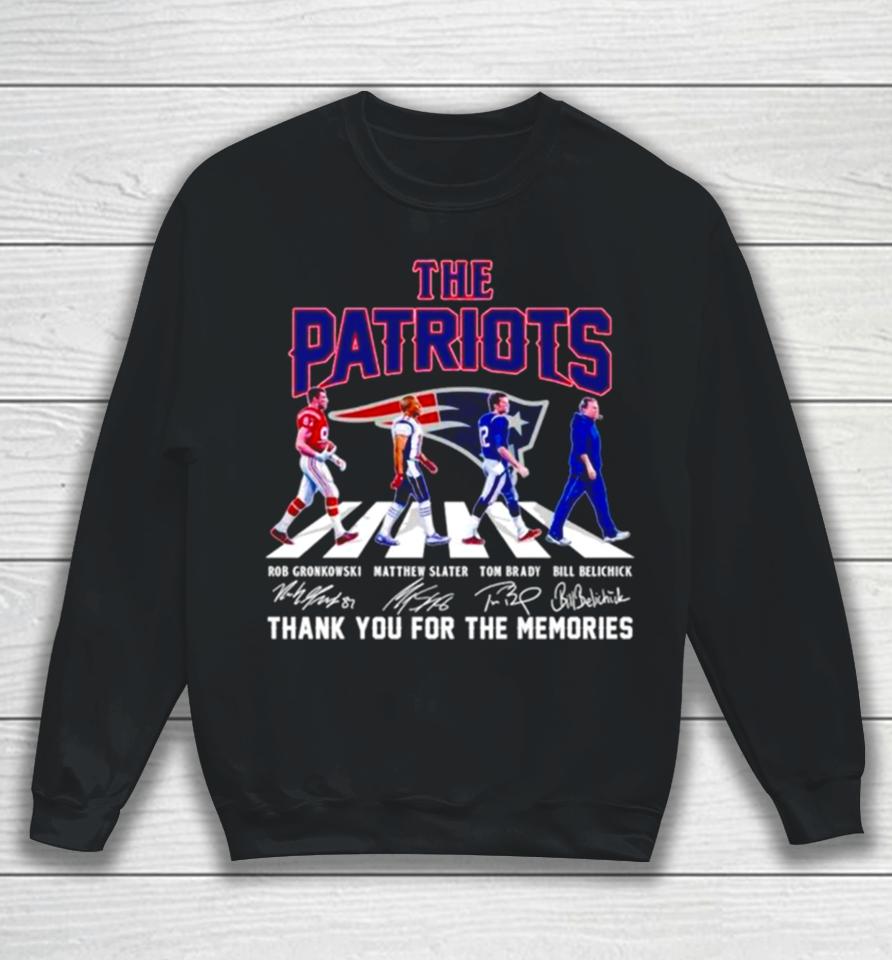 The New England Patriots Thank You For The Memories Abbey Road Signatures Sweatshirt