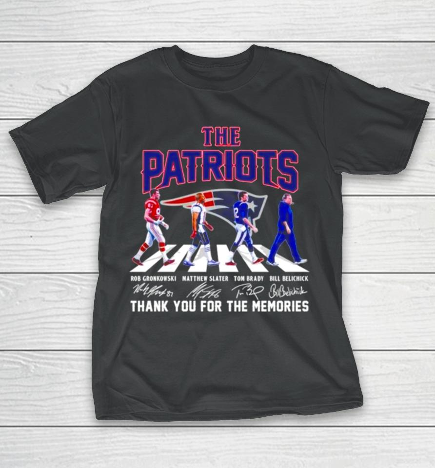 The New England Patriots Thank You For The Memories Abbey Road Signatures T-Shirt