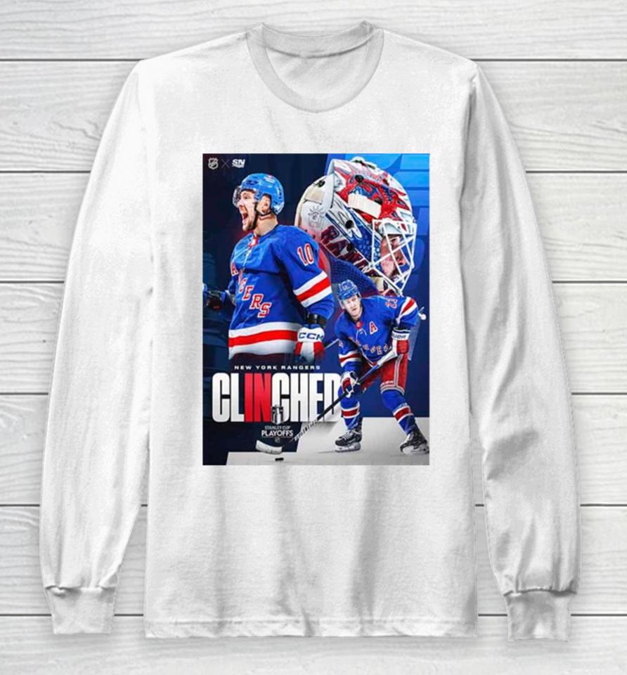 The New York Rangers Have Punched Their Ticket To The Stanley Cup Playoffs 2024 Nhl Long Sleeve T-Shirt