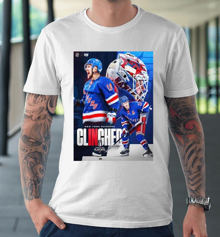 The New York Rangers Have Punched Their Ticket To The Stanley Cup Playoffs 2024 Nhl Premium T-Shirt