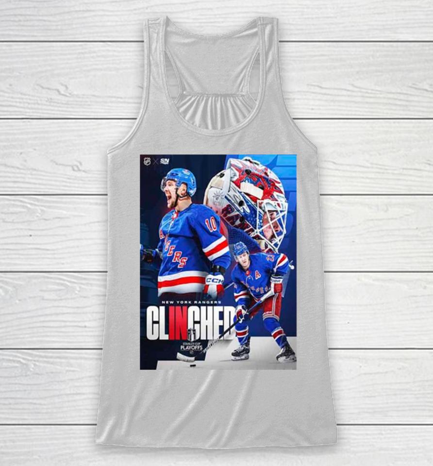 The New York Rangers Have Punched Their Ticket To The Stanley Cup Playoffs 2024 Nhl Racerback Tank