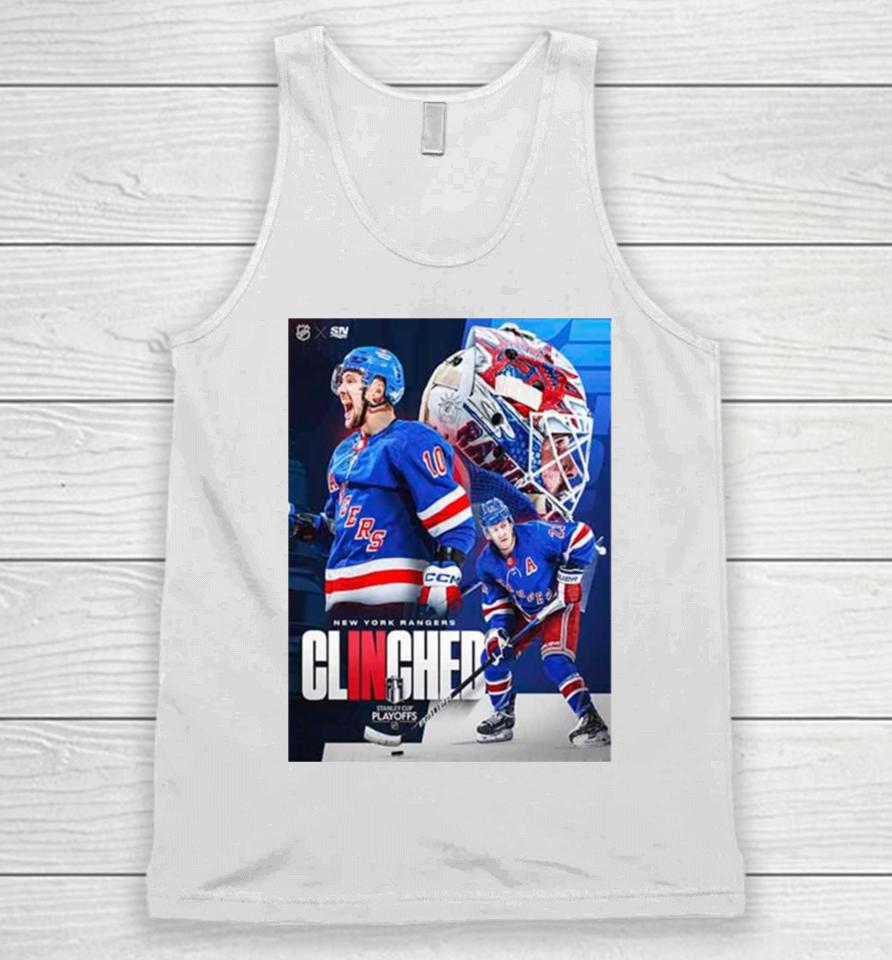 The New York Rangers Have Punched Their Ticket To The Stanley Cup Playoffs 2024 Nhl Unisex Tank Top