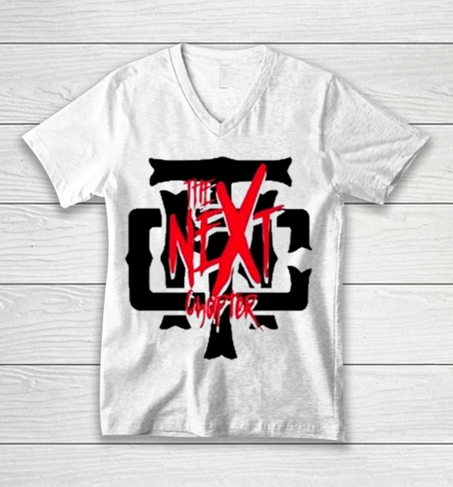 The Next Chapter Tnc Red And Black Unisex V-Neck T-Shirt