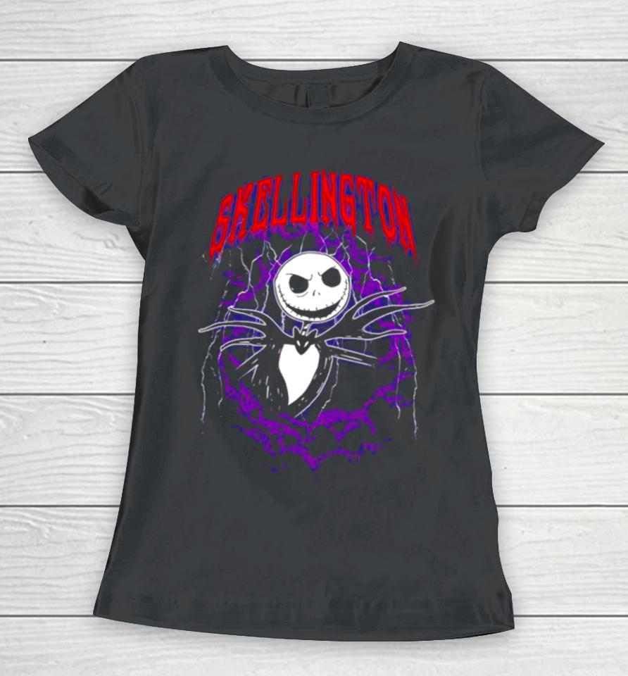 The Nightmare Before Christmas Jack Purple Bats Women T-Shirt