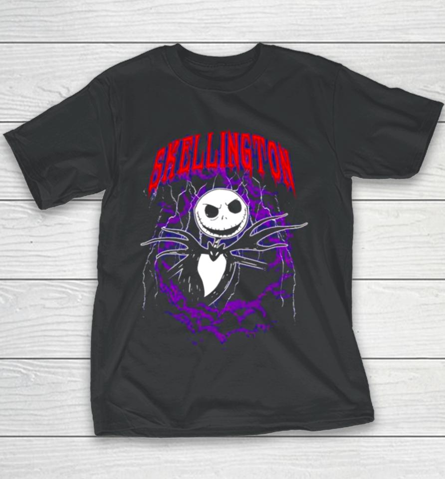 The Nightmare Before Christmas Jack Purple Bats Youth T-Shirt