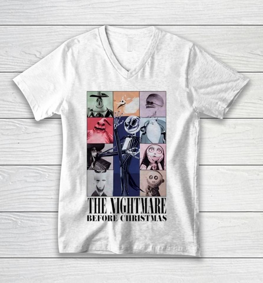 The Nightmare Before Christmas The Eras Tour Unisex V-Neck T-Shirt