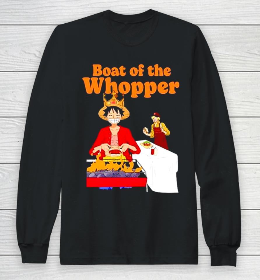 The One Piece X Burger King Boat Of The Whopper Long Sleeve T-Shirt