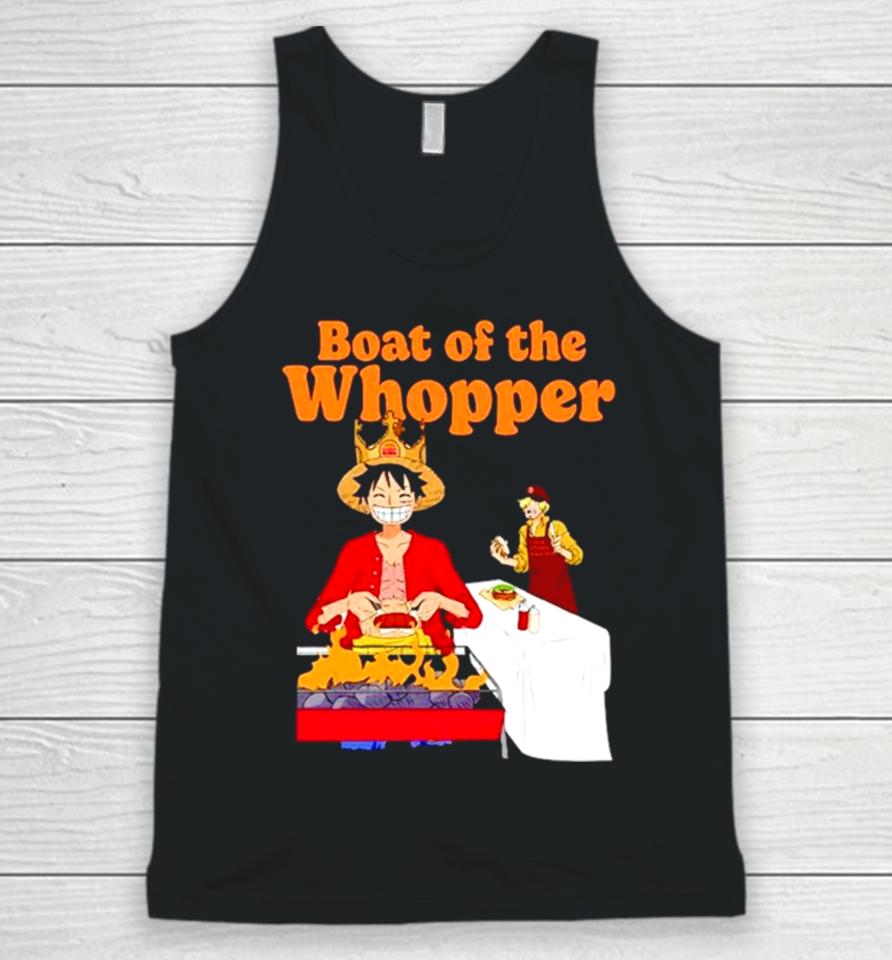 The One Piece X Burger King Boat Of The Whopper Unisex Tank Top