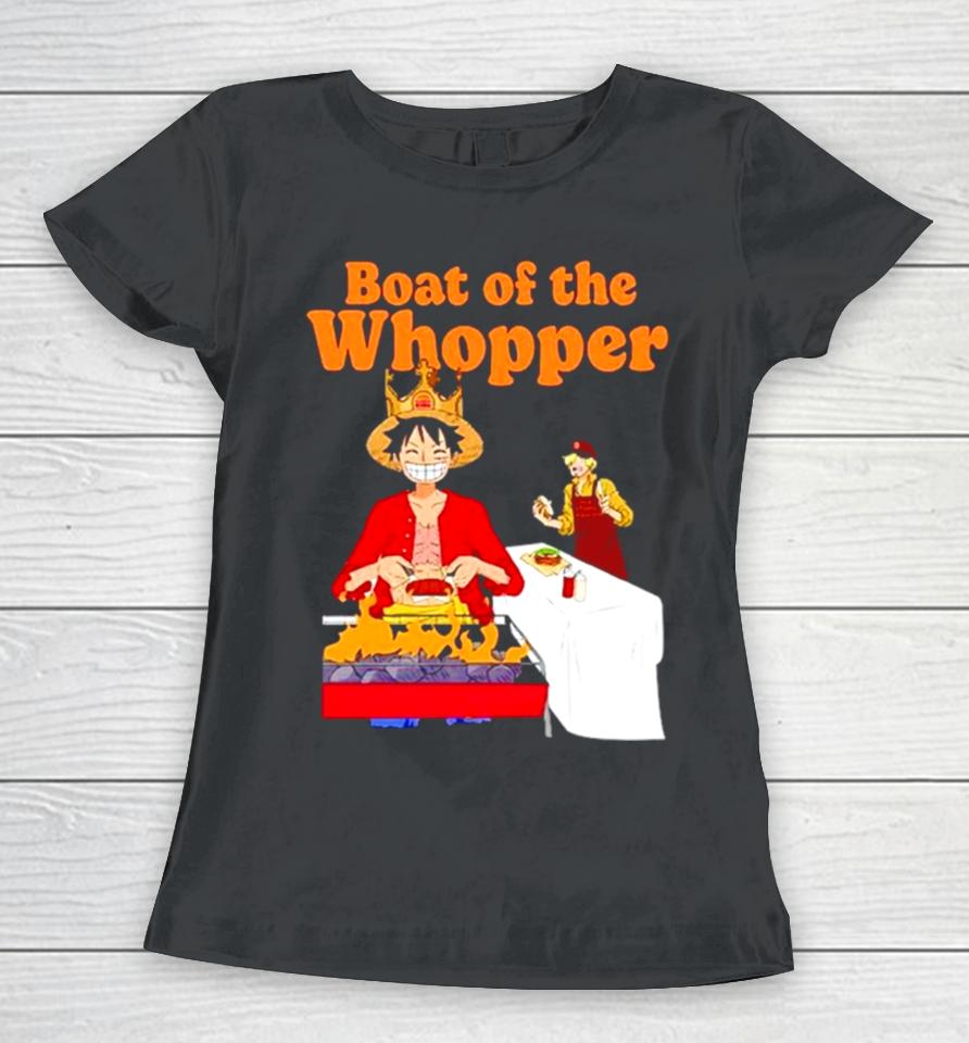 The One Piece X Burger King Boat Of The Whopper Women T-Shirt