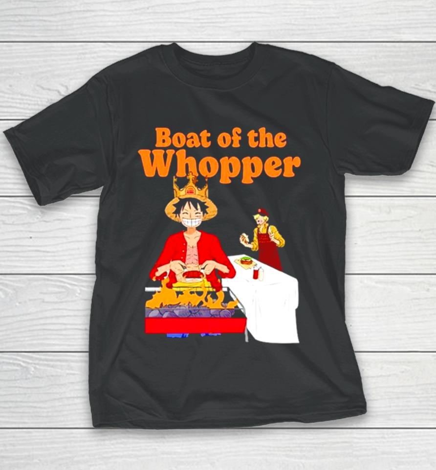 The One Piece X Burger King Boat Of The Whopper Youth T-Shirt