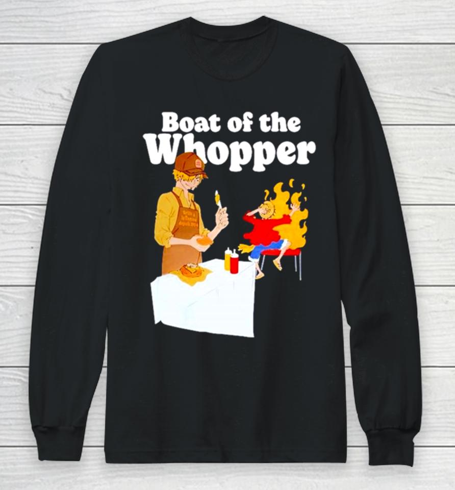 The One Piece X Burger King Menu Luffy Boat Of The Whopper Long Sleeve T-Shirt