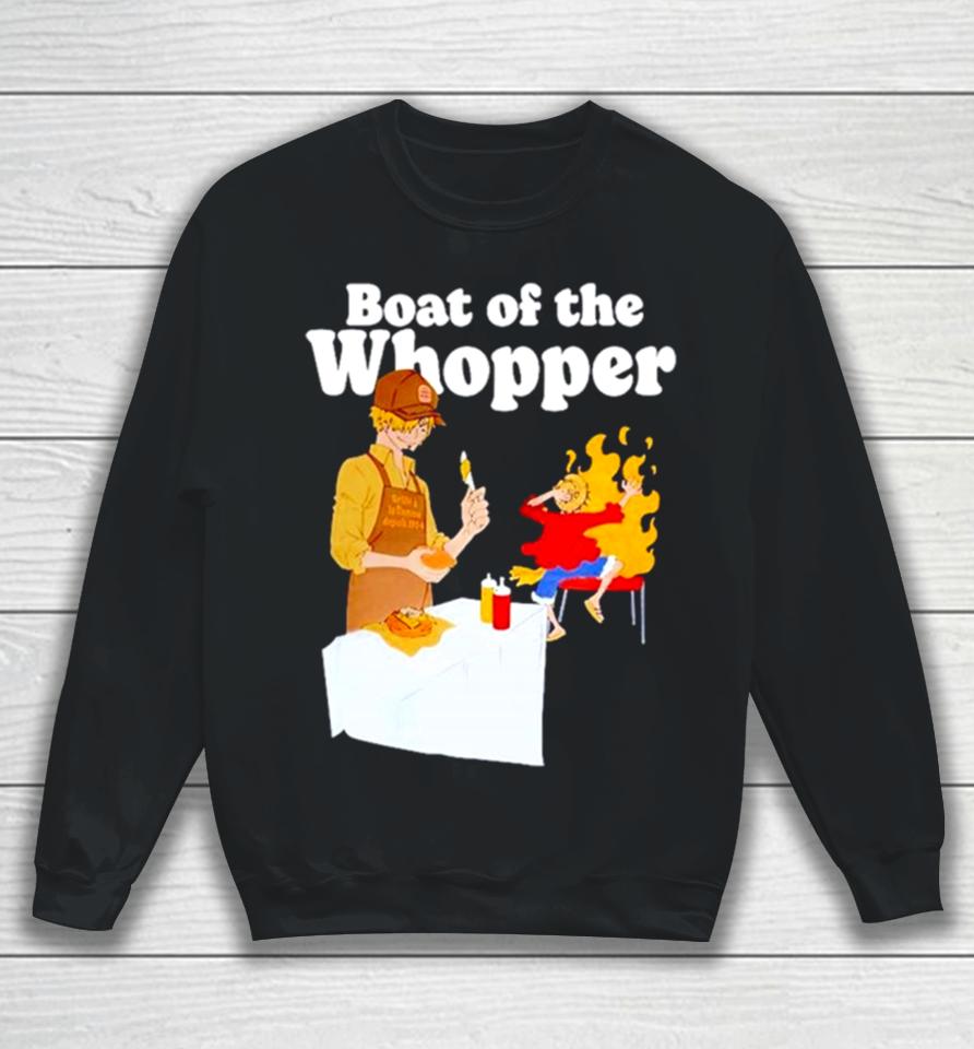The One Piece X Burger King Menu Luffy Boat Of The Whopper Sweatshirt