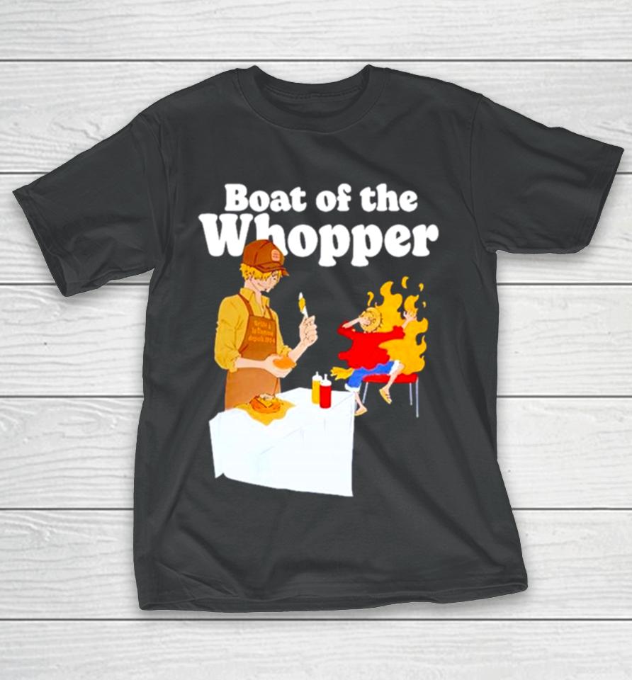 The One Piece X Burger King Menu Luffy Boat Of The Whopper T-Shirt