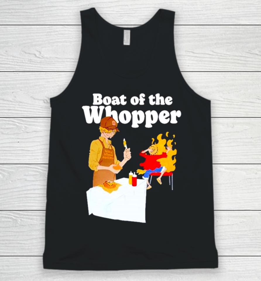 The One Piece X Burger King Menu Luffy Boat Of The Whopper Unisex Tank Top