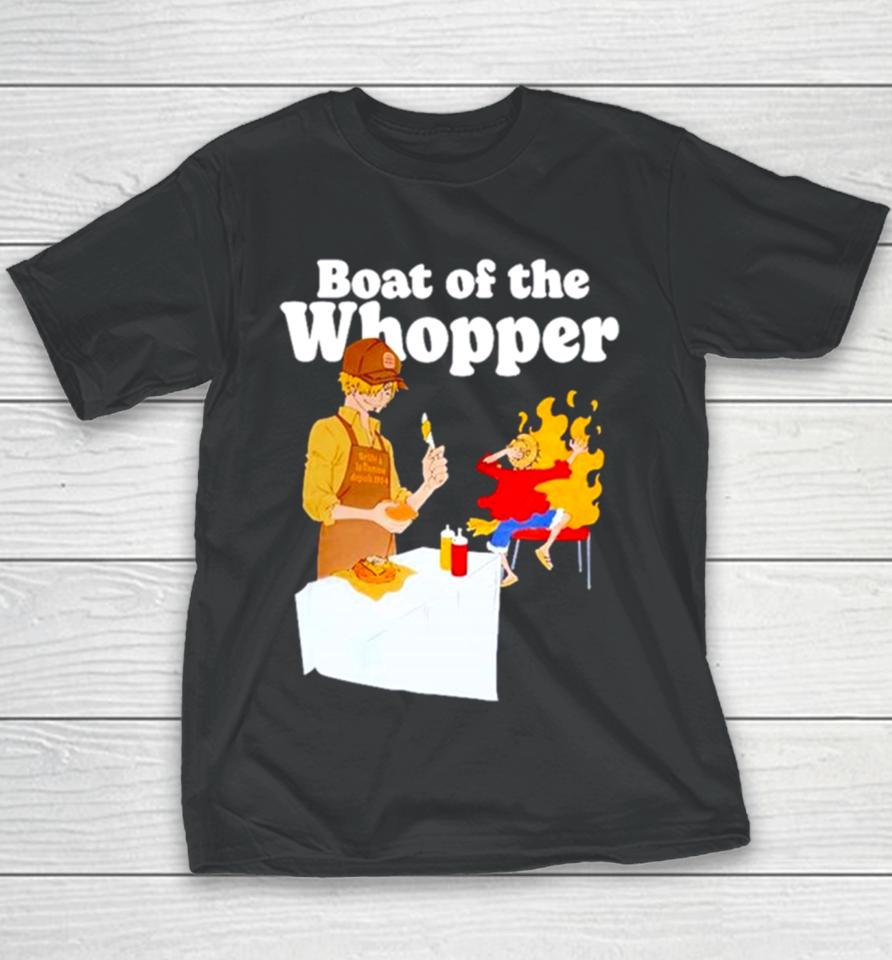 The One Piece X Burger King Menu Luffy Boat Of The Whopper Youth T-Shirt