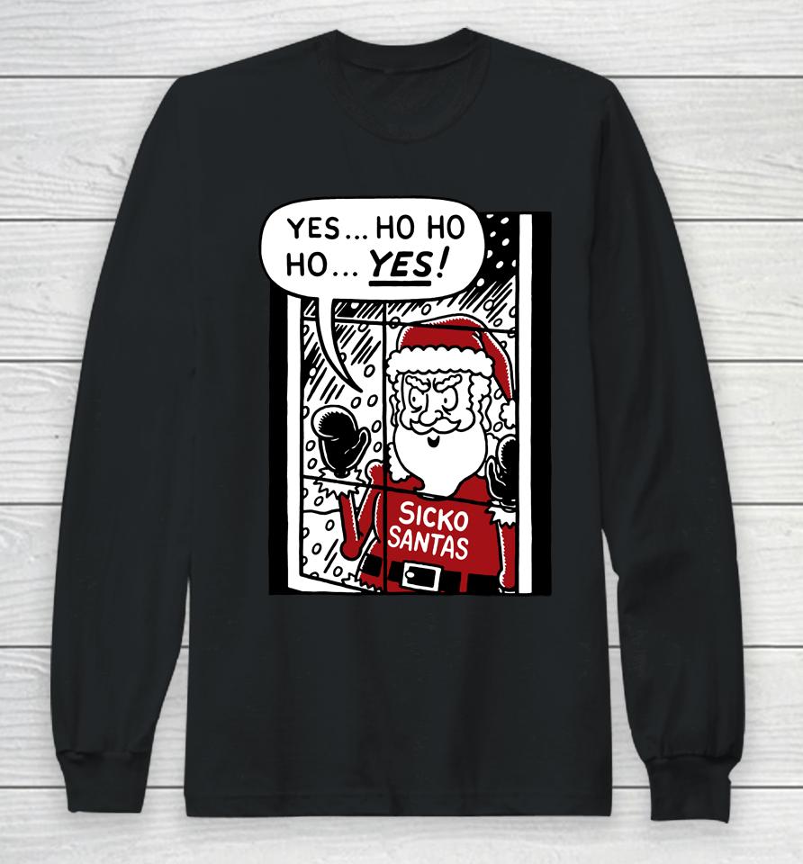 The Onion Holiday Merch Sickos Santa Long Sleeve T-Shirt