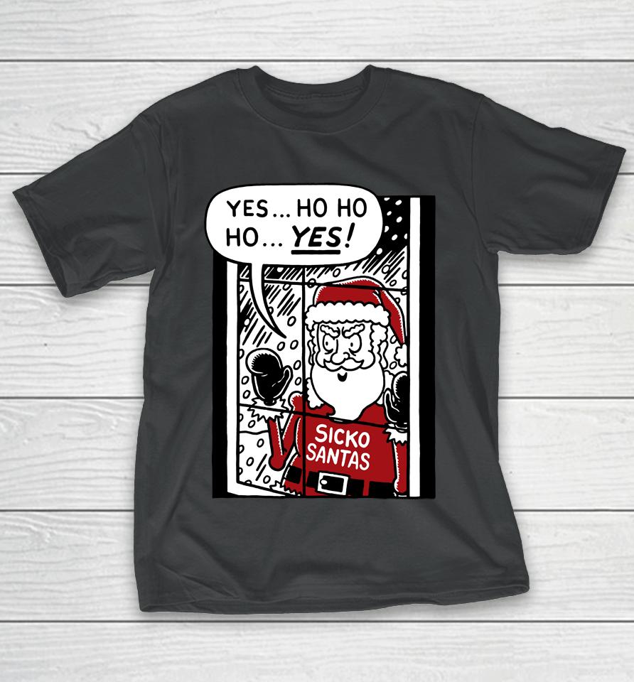 The Onion Holiday Merch Sickos Santa T-Shirt