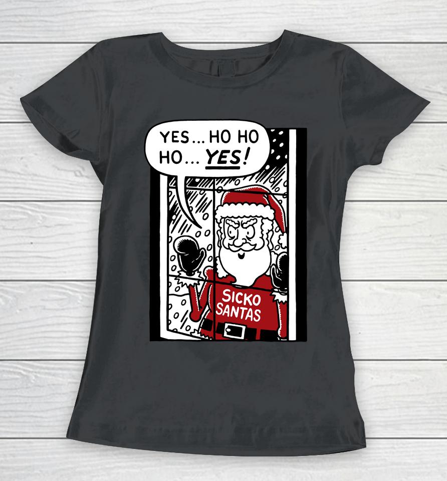 The Onion Holiday Merch Sickos Santa Women T-Shirt