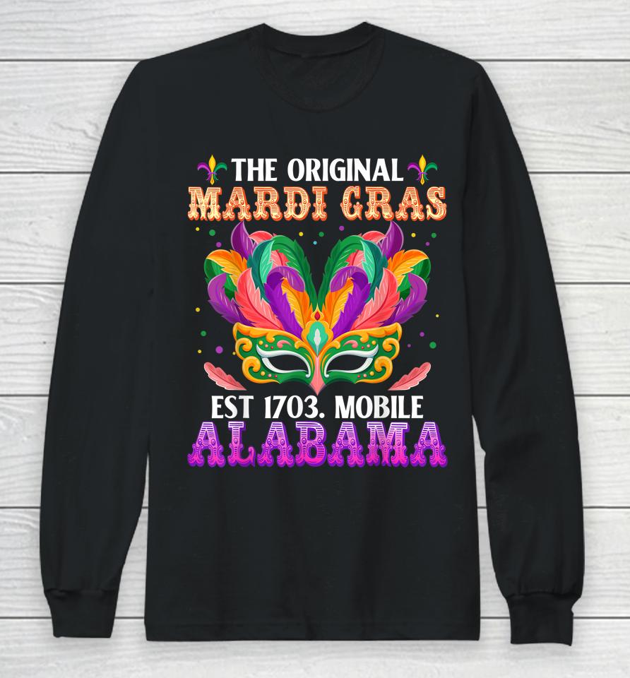 The Original Mardi Gras Mobile Alabama 1703 Long Sleeve T-Shirt