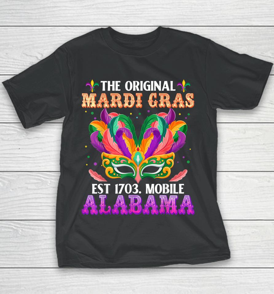 The Original Mardi Gras Mobile Alabama 1703 Youth T-Shirt