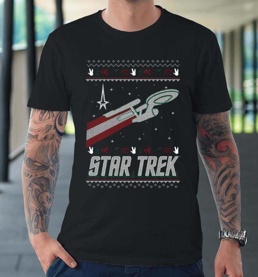 The Original Series Christmas Enterprise Star Trek Premium T-Shirt