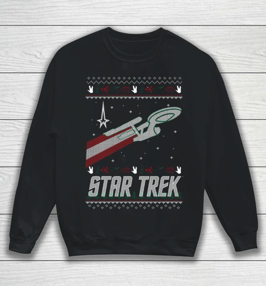 The Original Series Christmas Enterprise Star Trek Sweatshirt