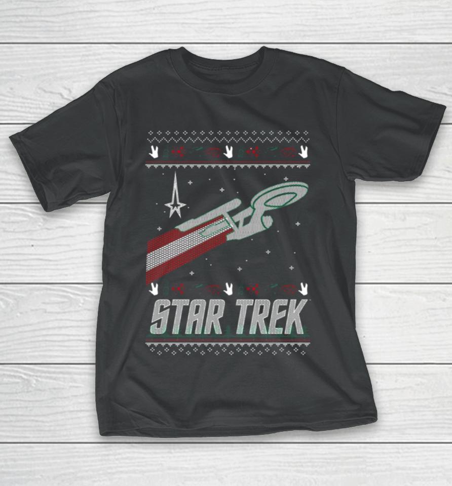 The Original Series Christmas Enterprise Star Trek T-Shirt