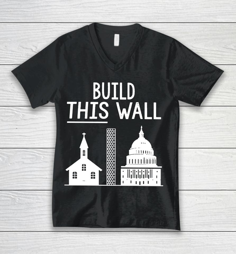 The Other 98% Build This Wall Unisex V-Neck T-Shirt