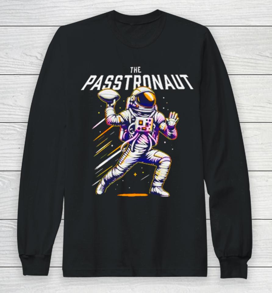 The Passtronaut Throwing A Football Long Sleeve T-Shirt