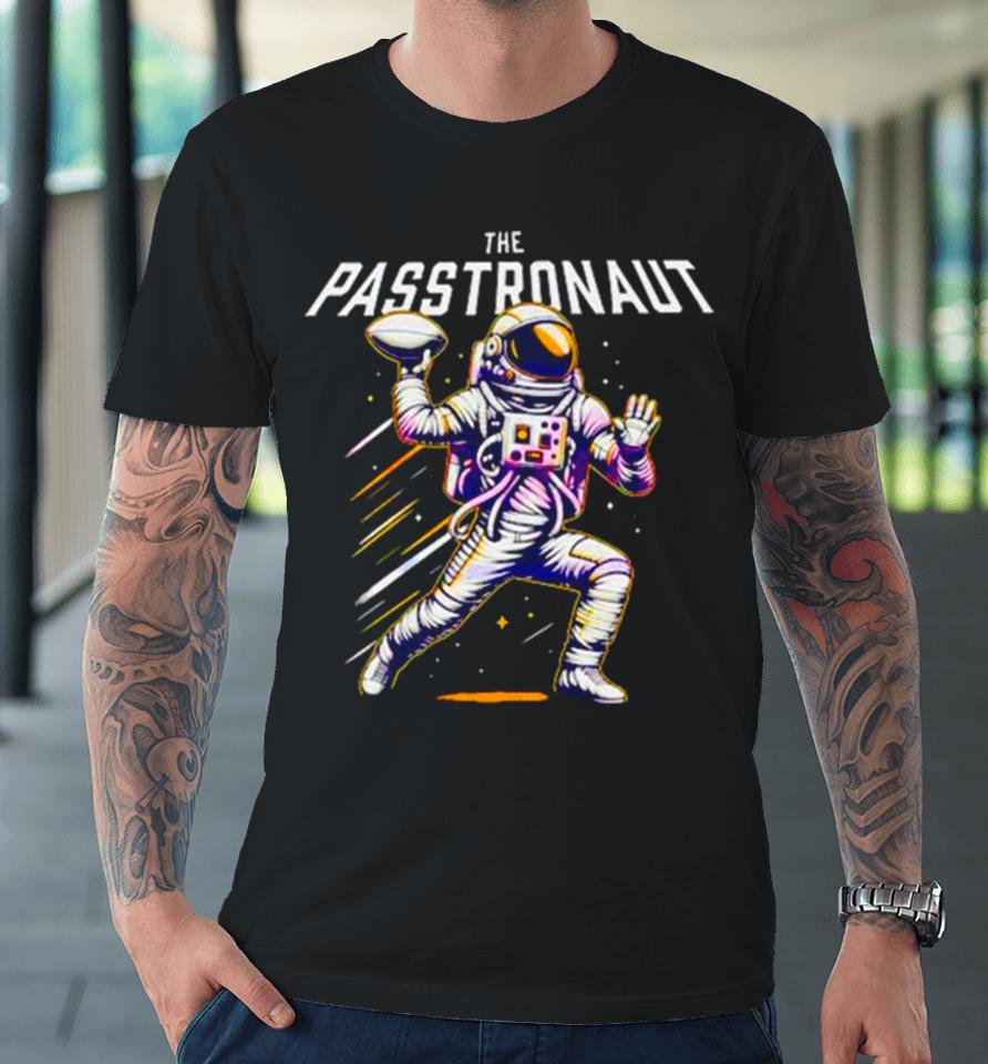 The Passtronaut Throwing A Football Premium T-Shirt