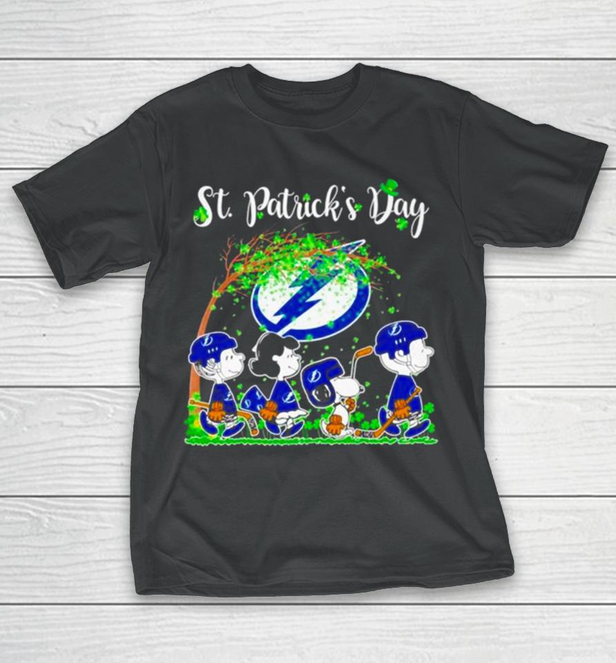 The Peanuts Abbey Road Tampa Bay Lightning St Patrick’s Day T-Shirt