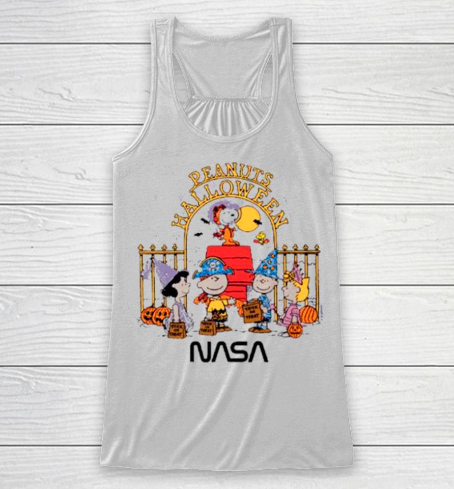 The Peanuts Space Trick And Treat Halloween Racerback Tank