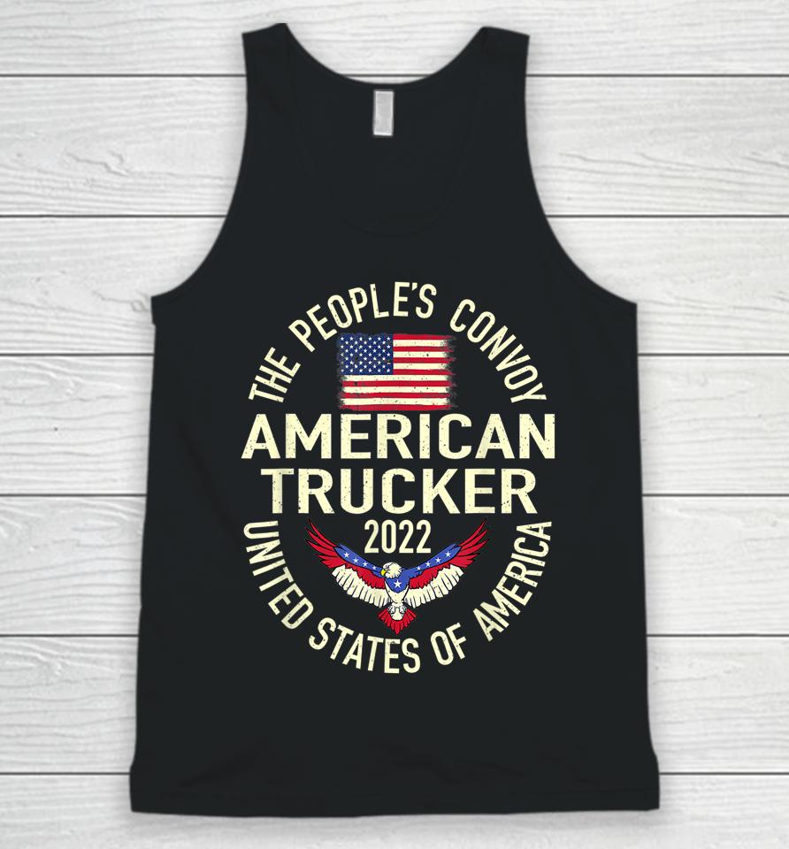The People's Convoy 2022 America Truckers Freedom Convoy Usa Unisex Tank Top