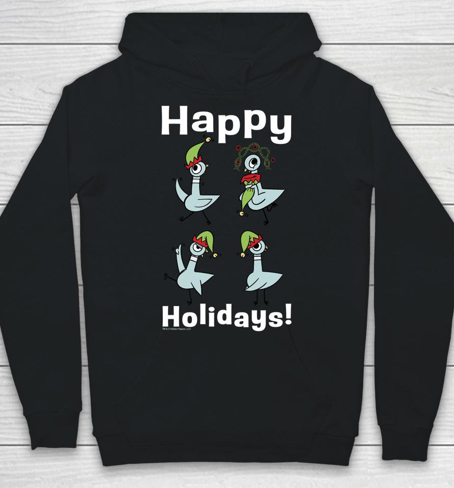 The Pigeon Happy Holidays Christmas Pigeon Hoodie