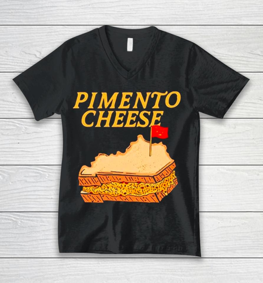 The Pimento Cheese Kentucky Unisex V-Neck T-Shirt