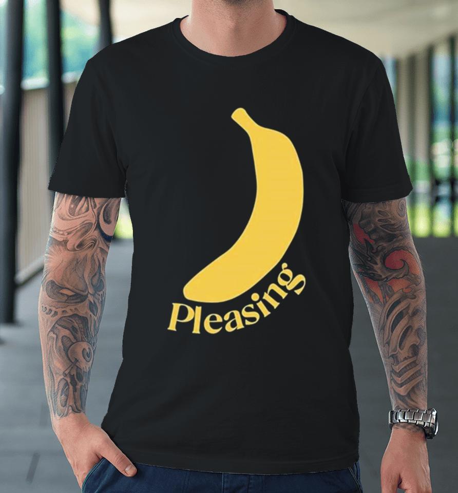 The Pleasing Banana In Blue Premium T-Shirt