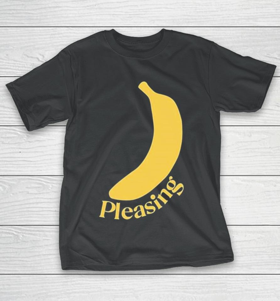 The Pleasing Banana In Blue T-Shirt