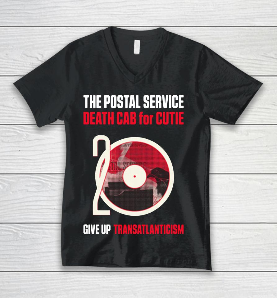 The Postal Service And Death Cab For Cutie Give Up And Transatlanticism 20Th Anniversary Tour Unisex V-Neck T-Shirt