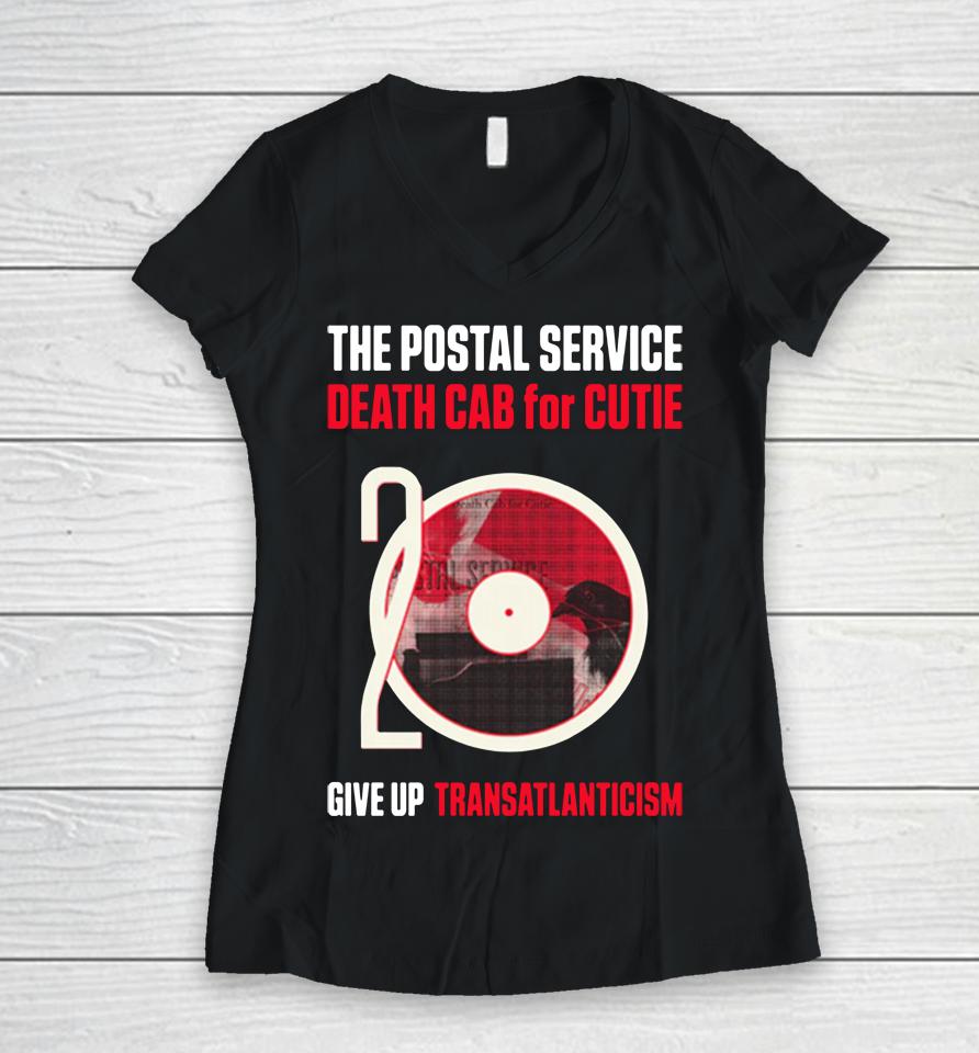 The Postal Service And Death Cab For Cutie Give Up And Transatlanticism 20Th Anniversary Tour Women V-Neck T-Shirt