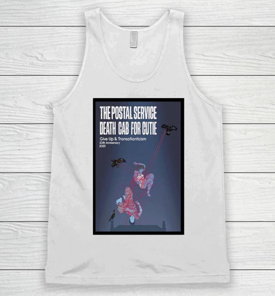 The Postal Service Death Cab For Cutie Celebrate The 20Th Anniversaries 2023 Poster Unisex Tank Top