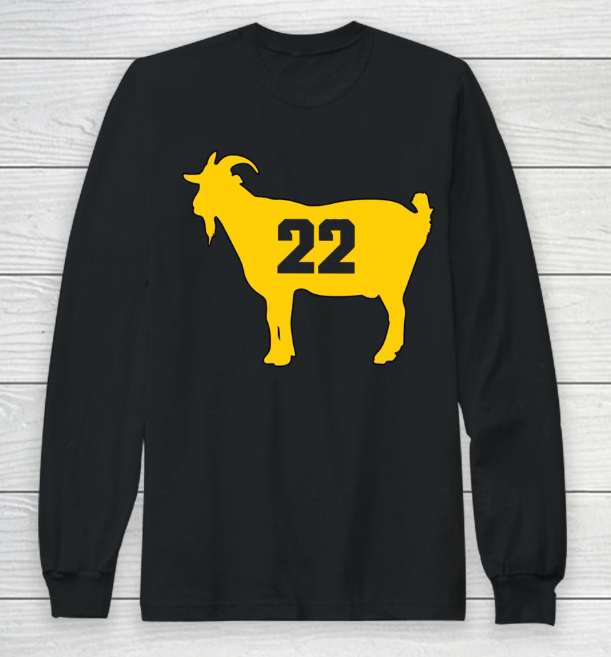 The Queen Of Basketball Iowa's Goat 22 Long Sleeve T-Shirt