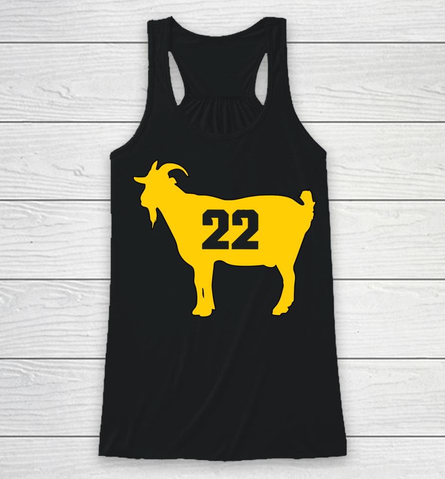 The Queen Of Basketball Iowa's Goat 22 Racerback Tank