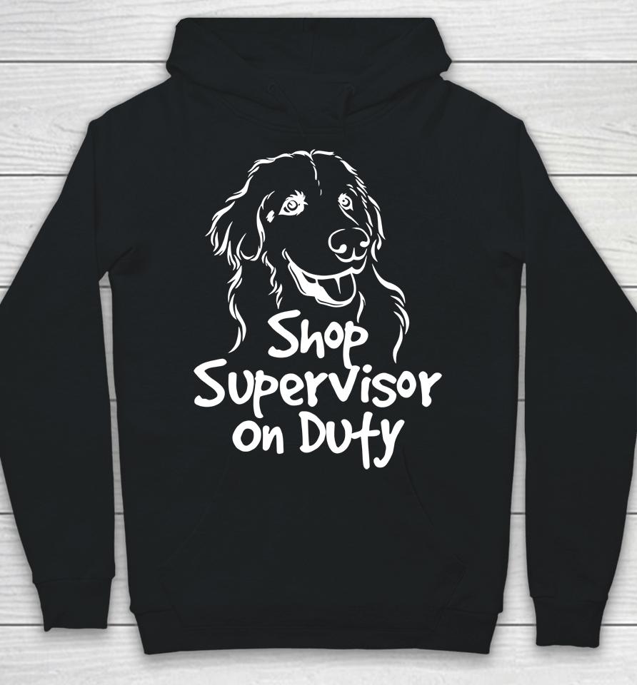 The Questionable Garage Merch Shop Supervisor On Duty Hoodie