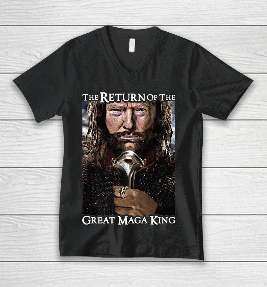 The Return Of The Great Maga King Unisex V-Neck T-Shirt