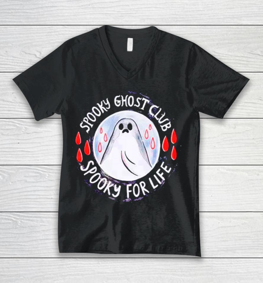 The Sad Ghost Club Spooky For Life Unisex V-Neck T-Shirt