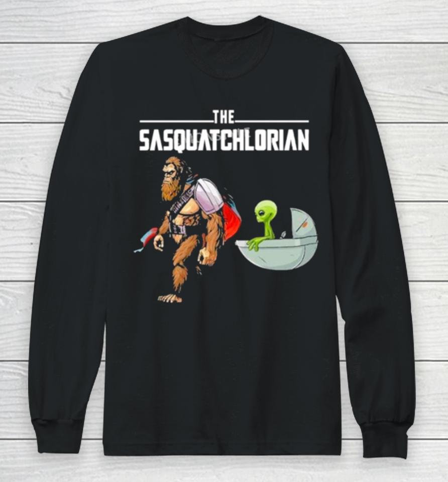 The Sasquatchlorian Bigfoot And Alien Long Sleeve T-Shirt