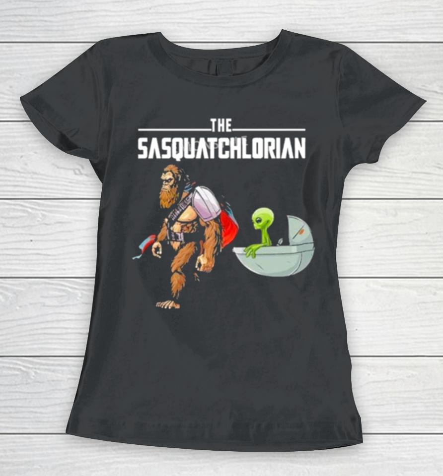 The Sasquatchlorian Bigfoot And Alien Women T-Shirt