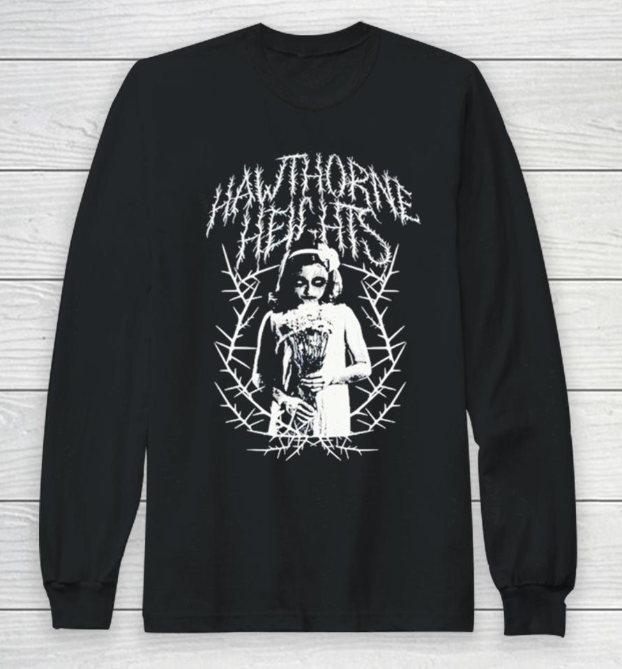 The Silence In Black Metal And White Long Sleeve T-Shirt