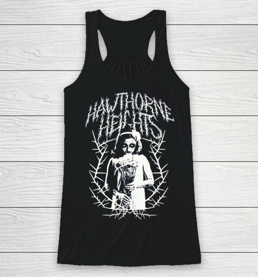 The Silence In Black Metal And White Racerback Tank