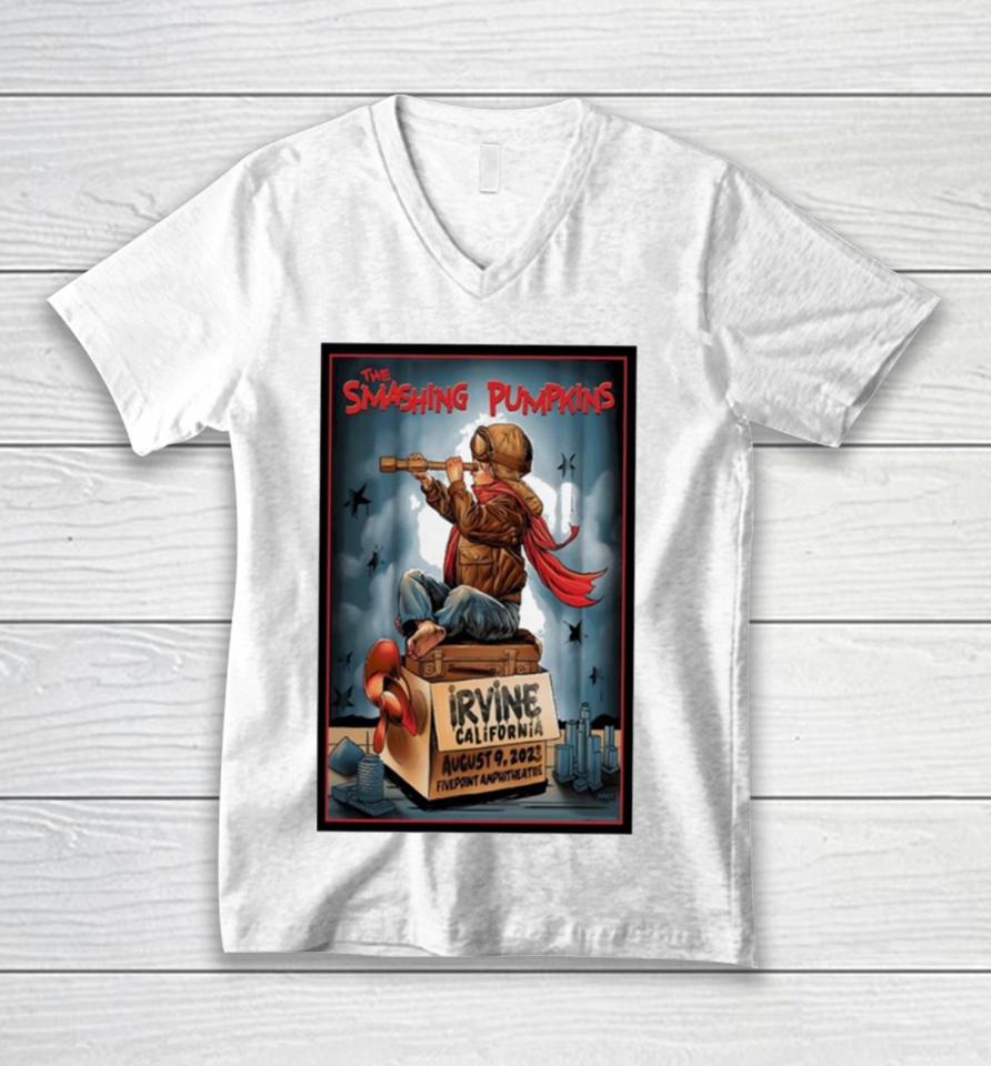 The Smashing Pumpkins Hamburg Germany Tour 2023 Art Poster Design Unisex V-Neck T-Shirt
